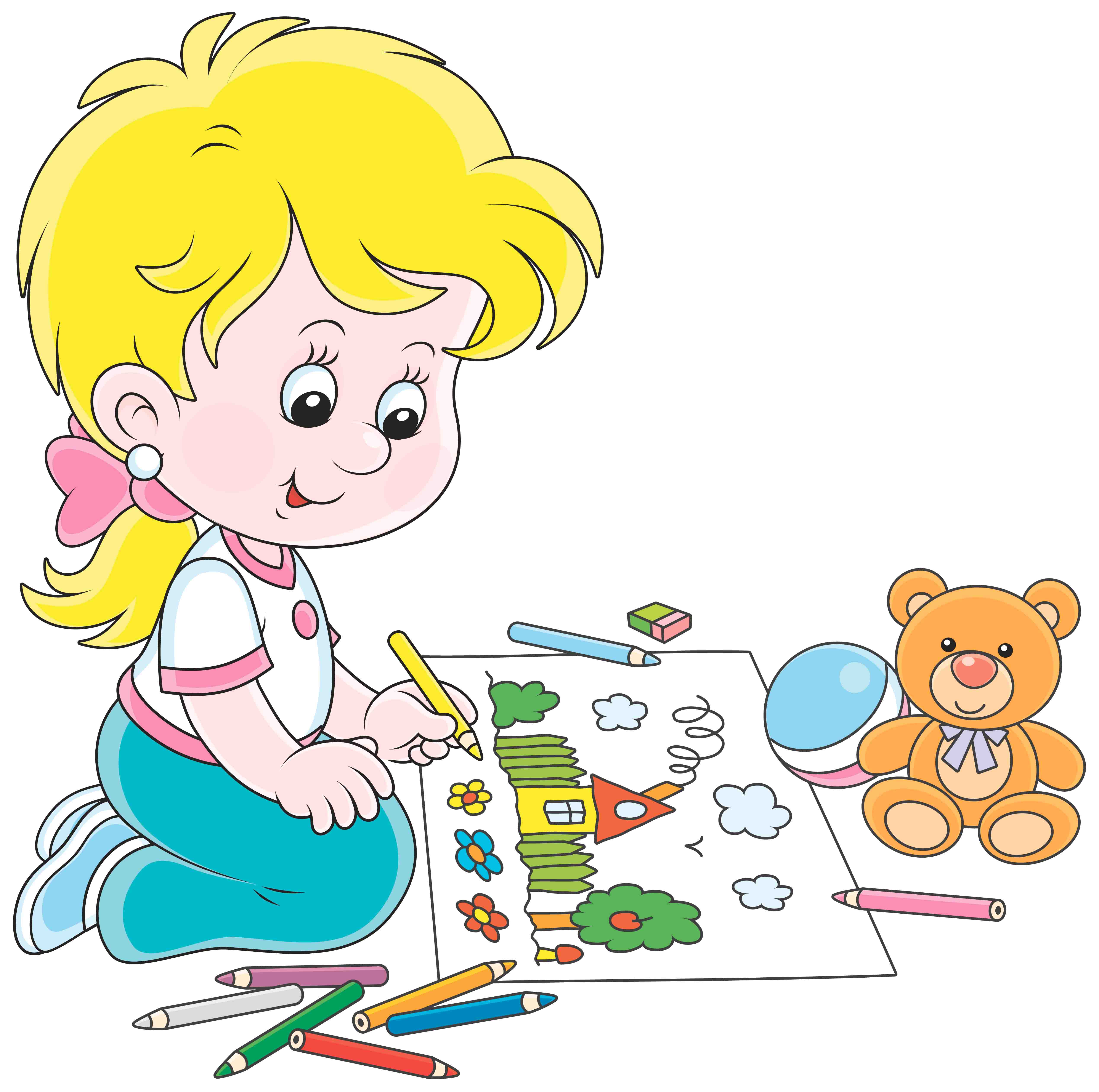 9 Healthy New Year’s Resolutions for Kids-Cyboard School A child is drawing a home - New Year’s Resolutions for Kids