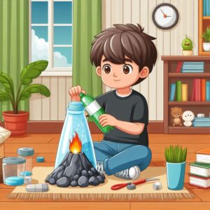 Volcano-Science Experiment for kids