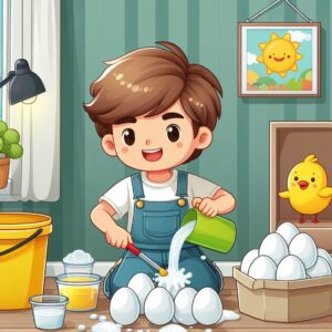 Bouncy Eggs-Science Experiment for kids