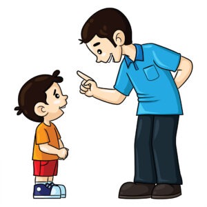 A father is teaching his son -Procrastination