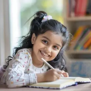 A girl is doing studies- Healthy Tips for Summer